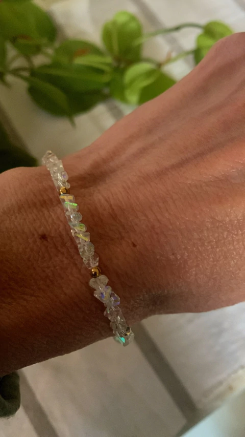 Pulsera Cristales y Bolitas AD