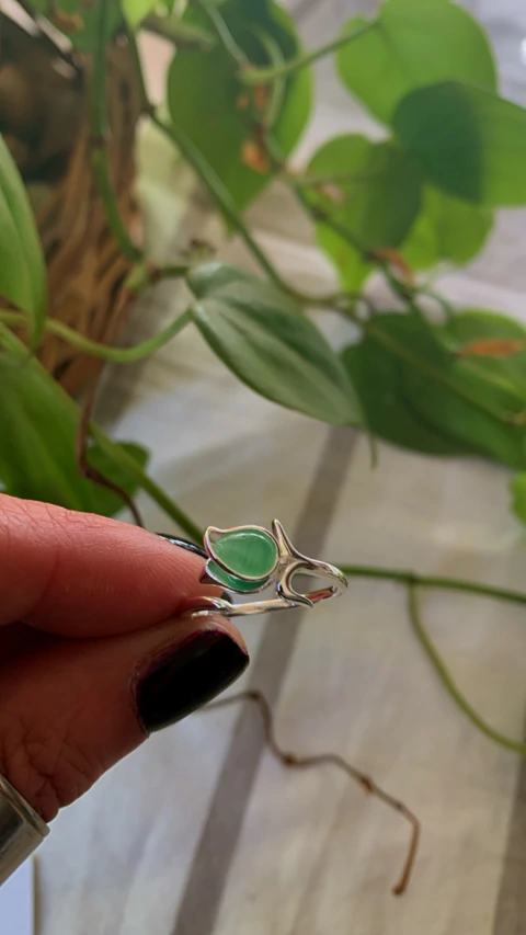 Anillo Green Flower