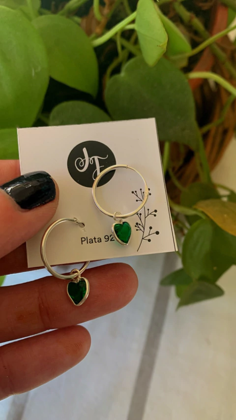 Argollita Green Buffy (PRECIO PAR) - comprar online