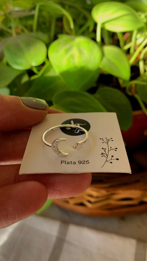 Anillo Luna y Estrella