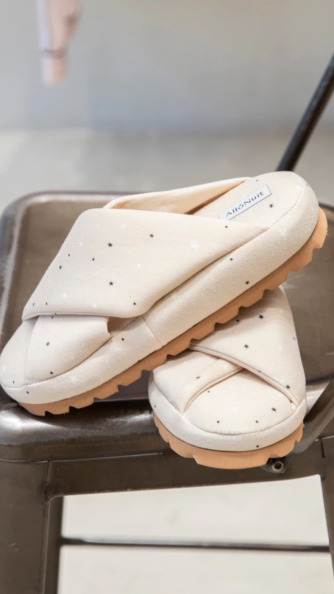 Pantuflas cruzadas soft estrellitas (8004ES)