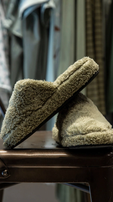 Pantuflones Bruna Corderito Verde seco (8000VE)