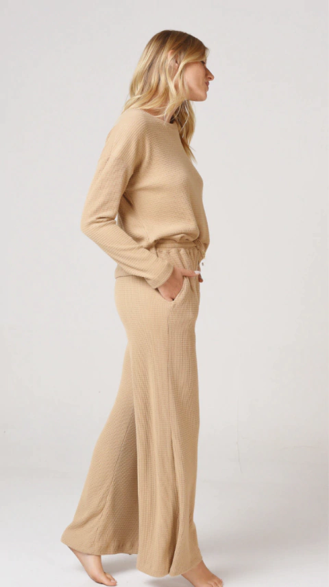 Conjunto Wafle Chenille Camel (8010CA)