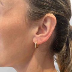 Argola Moissanita - comprar online