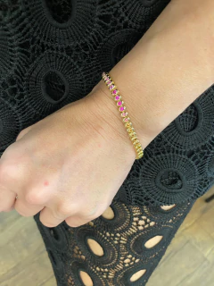 Pulseira Riviera Bubble Rainbow na internet