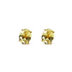 Brincos Safira Amarela Oval 3.48 cts - comprar online