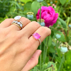 Anel Safira Pink Princess - comprar online