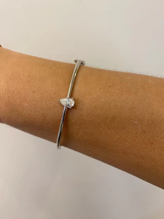 Bracelete Gota Moissanita 1.0cts na internet