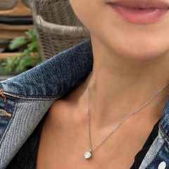 Colar Solitário Ajustável 1.0 ct. - comprar online
