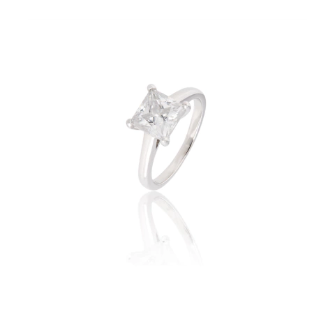Anel Solitario Princess Cut 2.0 cts