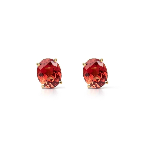 Brinco Safira Laranja Oval 3.48 cts - comprar online