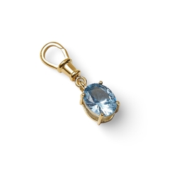Pingente Oval Azul - VEEFE