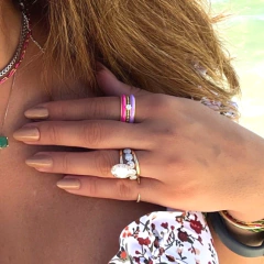 Anel Esmaltado Simple Band - comprar online