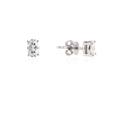 Brinco Oval Moissanita 0.5 ct cada. - VEEFE
