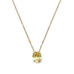 Colar Safira Amarela Oval 3.48 cts - comprar online