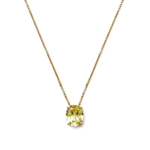 Colar Safira Amarela Oval 3.48 cts - comprar online