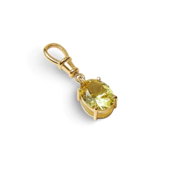 Pingente Oval Amarelo - VEEFE