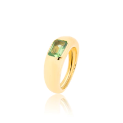 Anel Bombe Safira Peridot