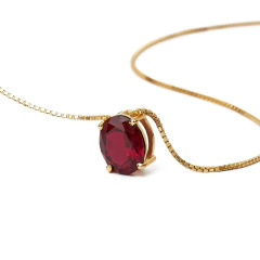 Colar Rubi Oval 3.48 ct na internet