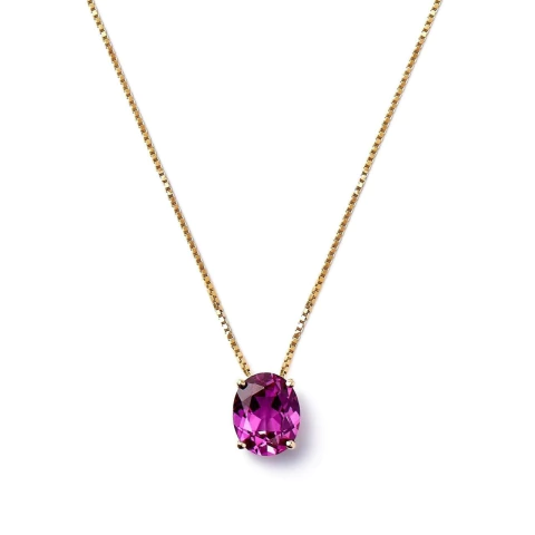 Colar Safira Pink Oval 3.48 Cts - comprar online