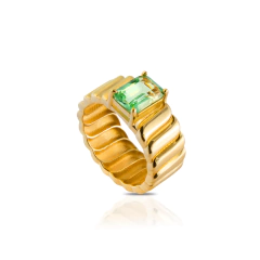 Anel Triomphe Peridoto Verde