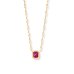 Colar Chain Safira Pink