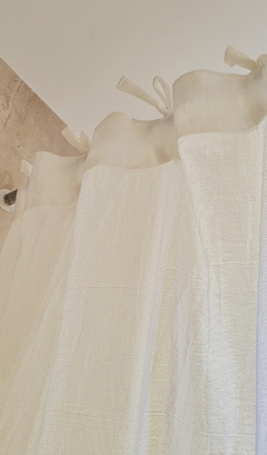 cortina de baño Jazmin Blanca