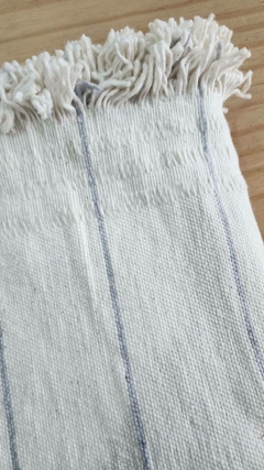 Manta Alfombra Liviana Olivia blanco y gris - comprar online