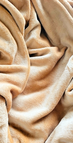 Manta Luna polar soft Caramelo - comprar online
