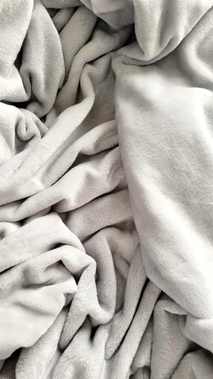 Manta Luna polar soft gris perla - comprar online