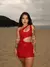Vestido Paetê Lana Vermelho - comprar online