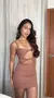 Vestido Savage Poliamida Marrom - NatiGi Store