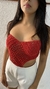Top Praiana Crochê Vermelho