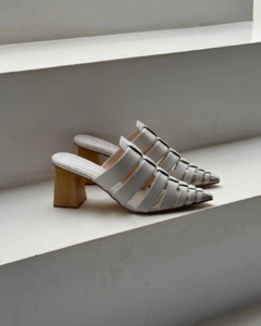 MULE TELMA OFF WHITE - comprar online