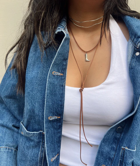 Chocker Doble Alpaca + Collar Botita