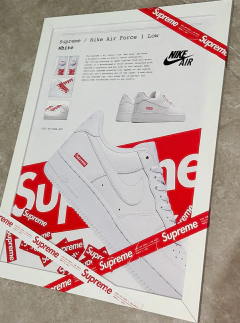 Quadro - Nike Air Force 1 (Supreme) na internet