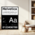 Helvetica Type Black & White