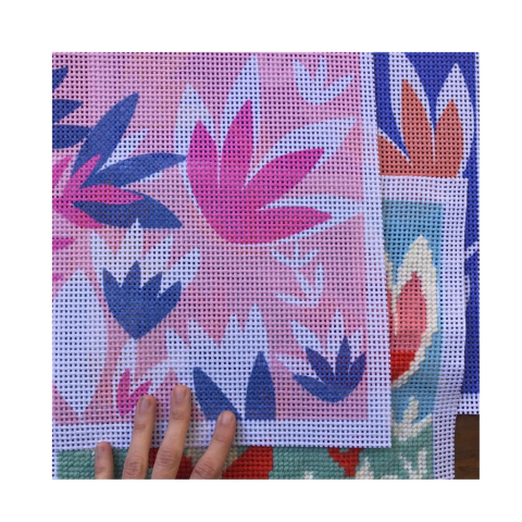 Imagem do Kit para bordar Tapiz caneva flores (30 x 30)