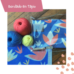 Tela para bordar con aguja mágica o punch needle - 30 x 30 cm - Ermita Crea