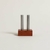 Set salero y pimentero Tubo con base de madera 12x8