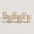 Set vasos Rombos Champagne x 6 Altos