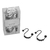 Ganchos de cortina “S” - Grafito - comprar online