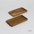 Set x 2 Bandejitas de Acacia 20x11