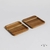 Set x 2 Bandejitas de Acacia Cuadradas 15cm. - comprar online