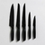 Taco de cuchillos Imantado Acacia + 5 Cuchillos Black - Chichimamerry Home