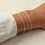 Pulseira de Prata Veneziana com Bolinhas na internet