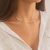 Choker de Prata Retângulos de Zircônia