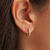 Brinco de Prata Argola Cravejada 13mm - comprar online