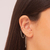 Piercing Fake Torcidinho com Brinco de Prata Fio