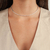 Choker de Prata Riviera Retângulos